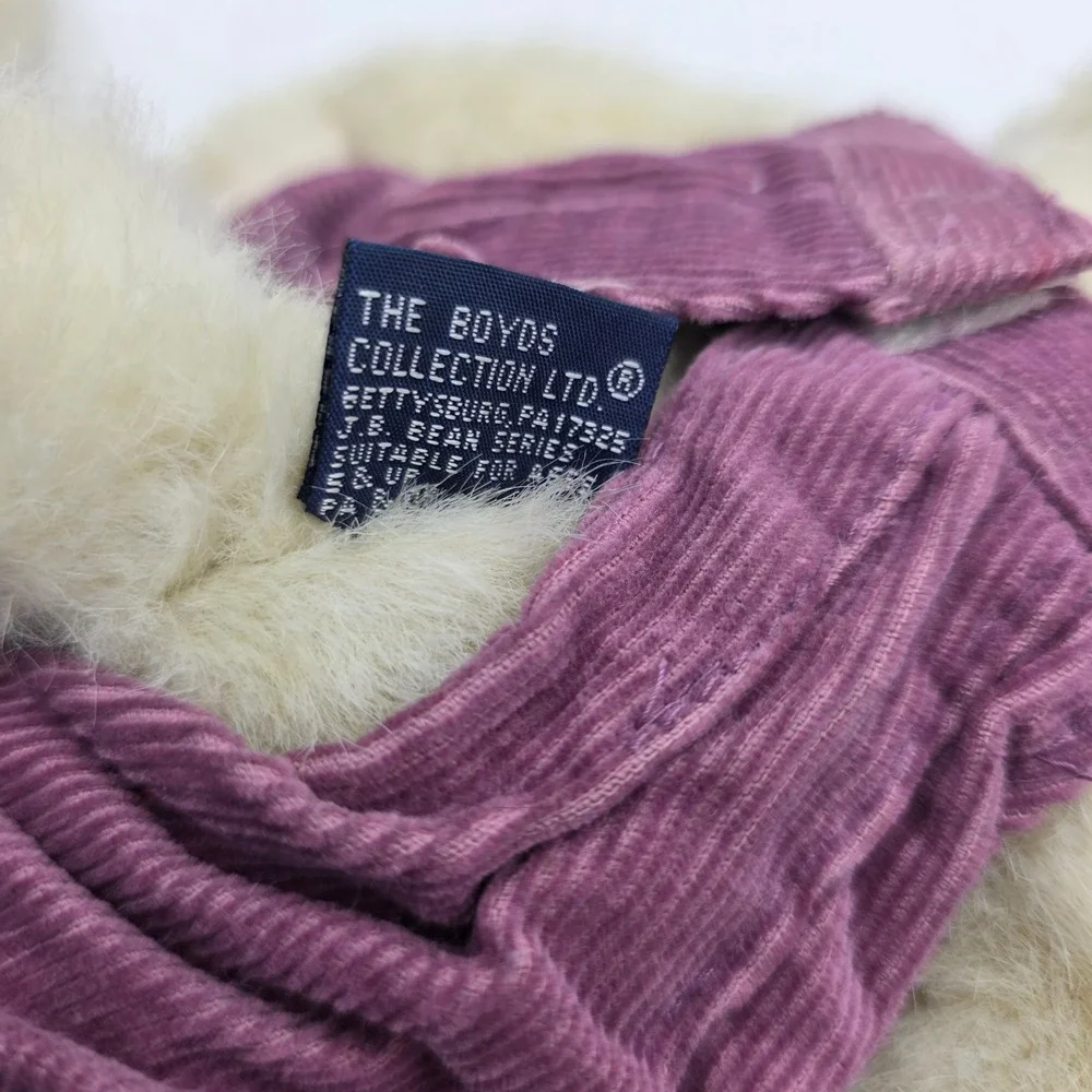 Boyds Bears Collection‎ Purple Corduroy Overalls 12